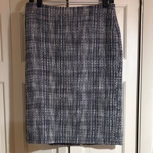 Talbots Black and White Pencil Skirt